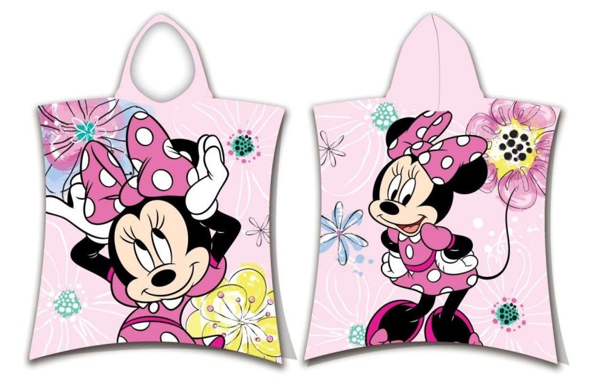 JERRY FABRICS Pončo Minnie Pink mašna Pamuk - Frotir, 50/115 cm - **ponča**
