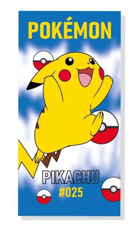 FARO Ručnik Pokémon Pikachu Pamuk - Frotir, 70/140 cm - **plážové osušky** → **plažne ručnike**
