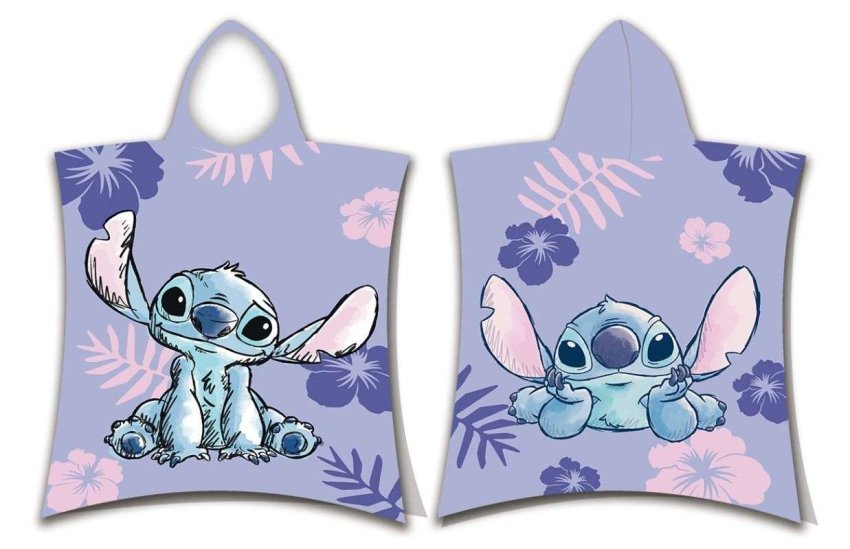 Oušky, ručnici, pončo - **ponča** - JERRY FABRICS Pončo Lilo and Stitch Pamuk - Frotir, 50/115 cm JERRY FABRICS Pončo Lilo and Stitch Pamuk - Frotir, 50/115 cm - **ponča**
