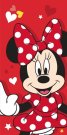 JERRY FABRICS Ručnik Minnie Red Heart Bavlna - Frotir, 70/140 cm