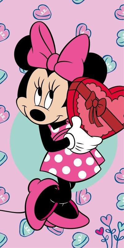 JERRY FABRICS Ručnik Minnie Pink Bavlna - Frotir, 70/140 cm
