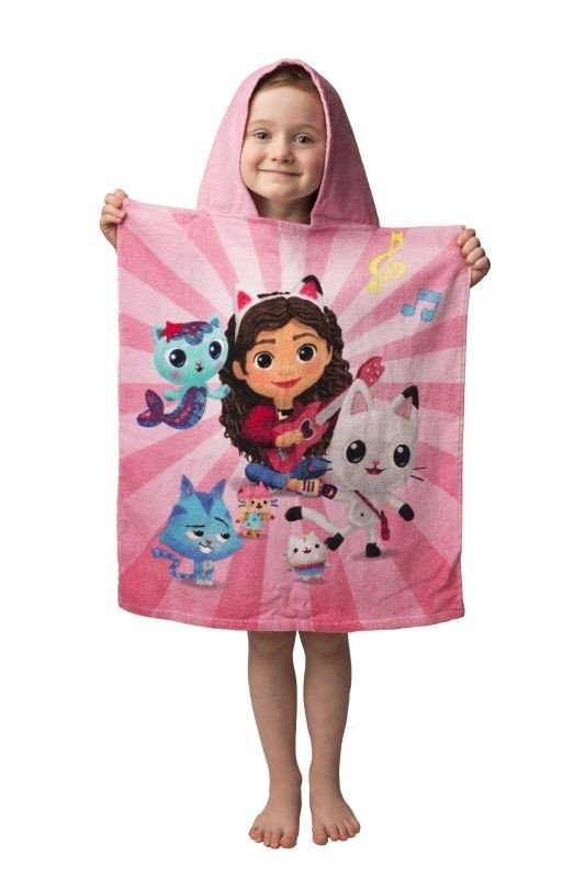 JERRY FABRICS Pončo Gábinin čarobni dom 02 Pamuk - Frotir, 50/115 cm - **ponča**