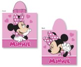 FARO Pončo Minnie srdšca Pamuk - Frotir, 55/110 cm