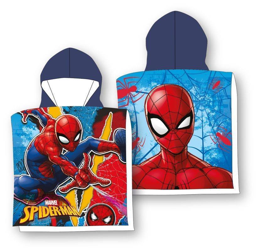 FARO Pončo Spiderman mreža Pamuk - Frotir, 55/110 cm - **ponča**