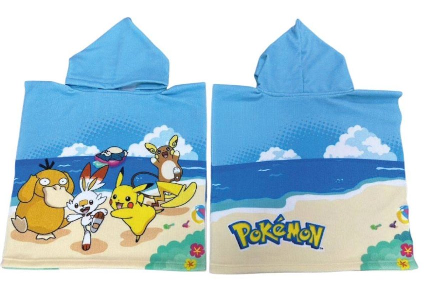 FARO Pončo Pokémon plaža micro Poliester - mikrovlakno, 50/100 - **ponča**