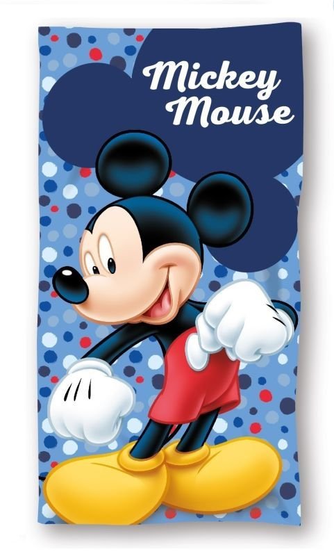 FARO Ručnik Mickey točkice Pamuk - Frotir, 70/140 cm - **plážové osušky** → **plažne ručnike**