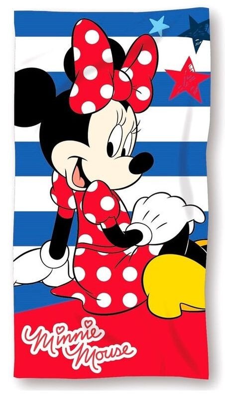 FARO Ručnik Micro Minnie zvjezdice Poliester, 70/140 cm - **plážové osušky** → **plažne ručnike**