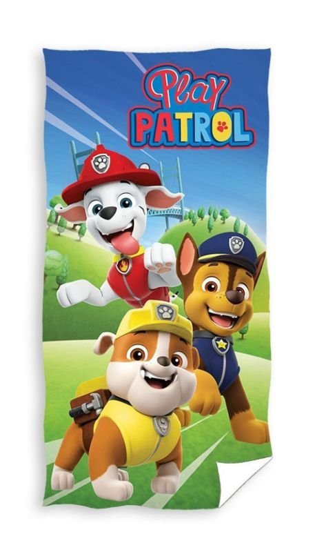 FARO Ručnik Micro Paw Patrol play Polyester, 70/140 cm - **plážové osušky** → **plažne ručnike**