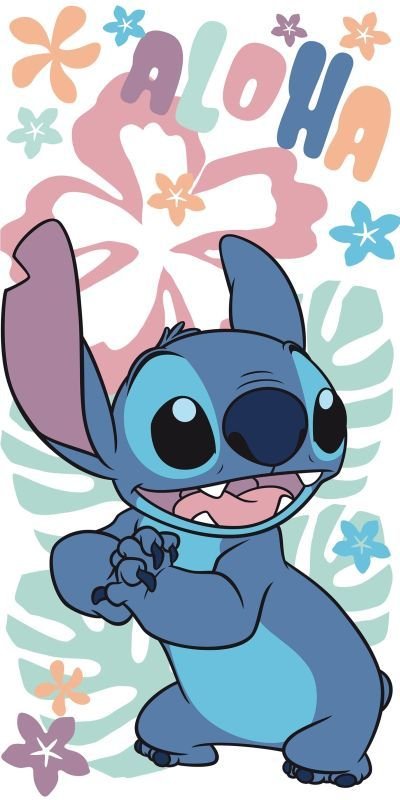 JERRY FABRICS Ručnik Lilo and Stitch Hawaiian Harmony  Bavlna - Froté, 70/140 cm