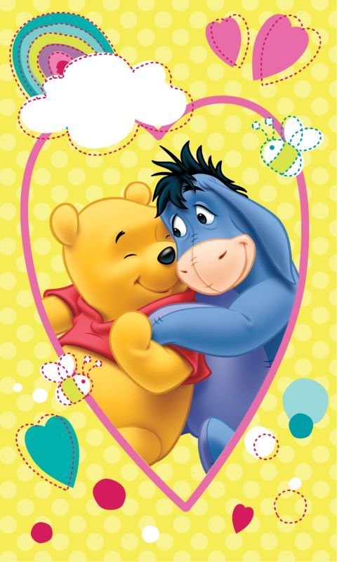JERRY FABRICS Dječji ručnik Medvjedić Pů Smile Pamuk - Frotir, 50/30 cm - ručnici 50×30 cm