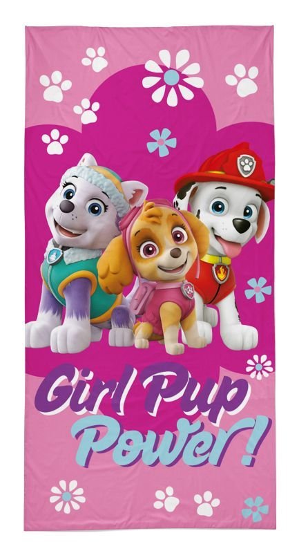 DETEXPOL Ručnik Paw Patrol Girl pup Pamuk - Frotir, 70/140 cm - **plážové osušky** → **plažne ručnike**