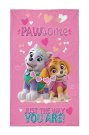 DETEXPOL Dječji ručnik Paw Patrol srca Pamuk - Frotir, 50/30 cm Oušky, ručnici, pončo - ručnici 50×30 cm