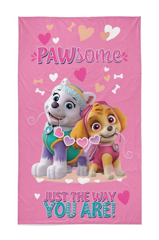 DETEXPOL Dječji ručnik Paw Patrol srca  Pamuk - Frotir, 50/30 cm