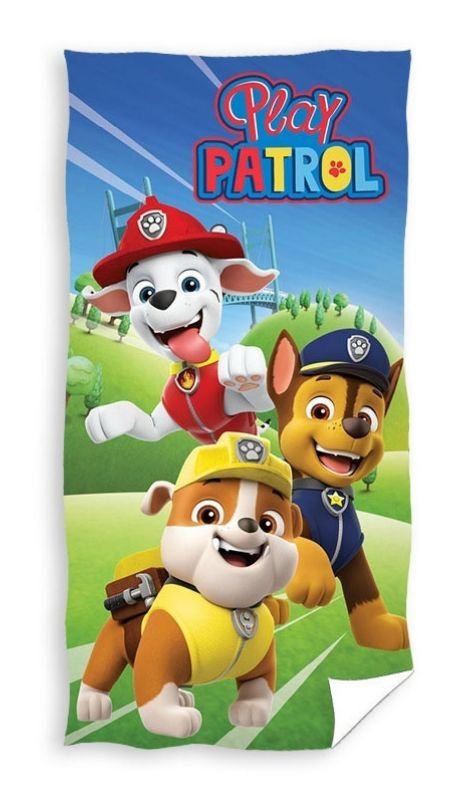 FARO Ručnik Paw Patrol play Bavlna - Froté, 70/140 cm - **plážové osušky** → **plažne ručnike**