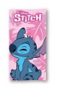 FARO Ručnik Lilo i Stitch roza Pamuk - Frotir, 70/140 cm Oušky, ručnici, pončo - **plážové osušky** → **plažne ručnike**