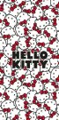 JERRY FABRICS Ručnik Hello Kitty Pamuk - Frotir, 70/140 cm Oušky, ručnici, pončo - **plážové osušky** → **plažne ručnike**