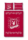 Vaneshome Posteljina Playboy Tatoo crvena micro Poliester, 155/220, 80/80 cm Posteljina sa licencijom
