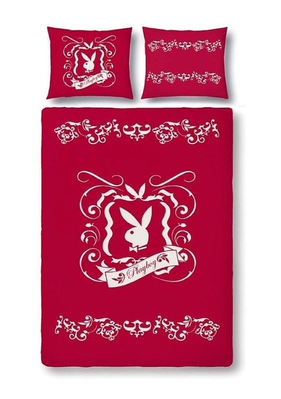 Vaneshome Posteljina Playboy Tatoo crvena micro Poliester, 155/220, 80/80 cm - Posteljina sa licencijom
