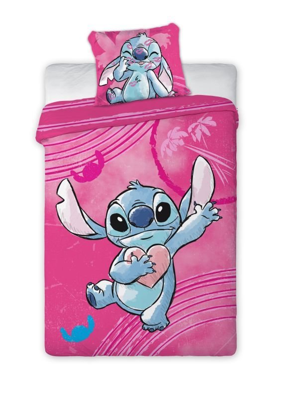 FARO Posteljina Lilo and Stitch roza Pamuk, 140/200, 70/90 cm FARO Posteljina Lilo and Stitch roza Pamuk, 140/200, 70/90 cm