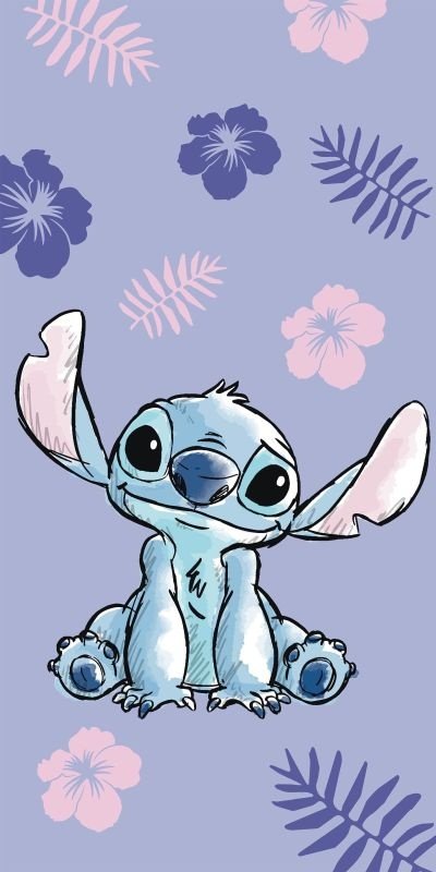 JERRY FABRICS Ručnik Lilo i Stitch  Pamuk - Frotir, 70/140 cm