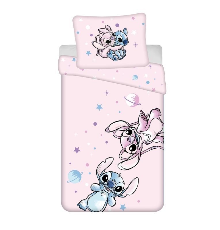 JERRY FABRICS Posteljina Lilo and Stitch Universe Pamuk, 140/200, 70/90 cm JERRY FABRICS Posteljina Lilo and Stitch Universe Pamuk, 140/200, 70/90 cm
