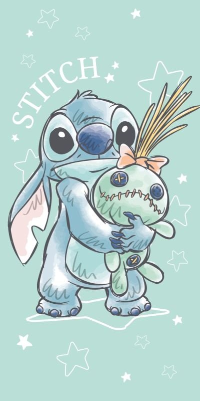 JERRY FABRICS Ručnik Lilo and Stitch Buddies Bavlna - Froté, 70/140 cm - **plážové osušky** → **plažne ručnike**