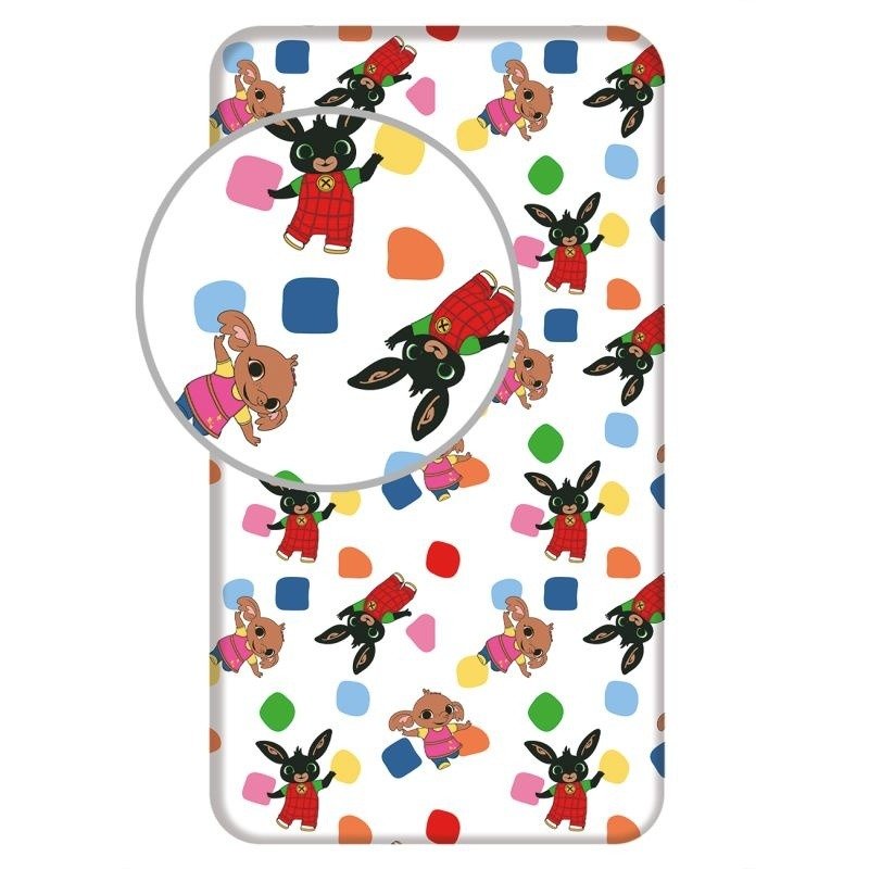 JERRY FABRICS Plahta Kunić Bing Igraju se zajedno Pamuk, 90/200 cm - plahte sa licencijom