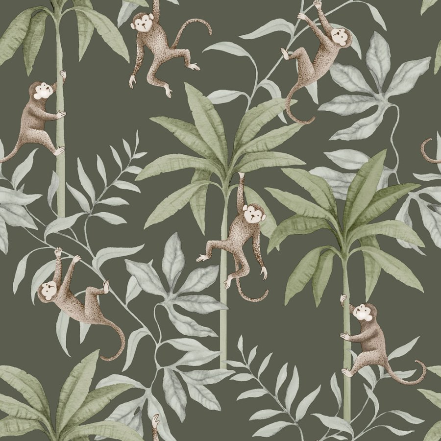 Borastapeter - Flis tapeta za zid, smeđe-crna, džungla, majmuni, 6935, Newbie Wallpaper, Borastapeter | Ljepilo Gratis Flis tapeta za zid, smeđe-crna, džungla, majmuni, 6935, Newbie Wallpaper, Borastapeter | Ljepilo Gratis - Borastapeter