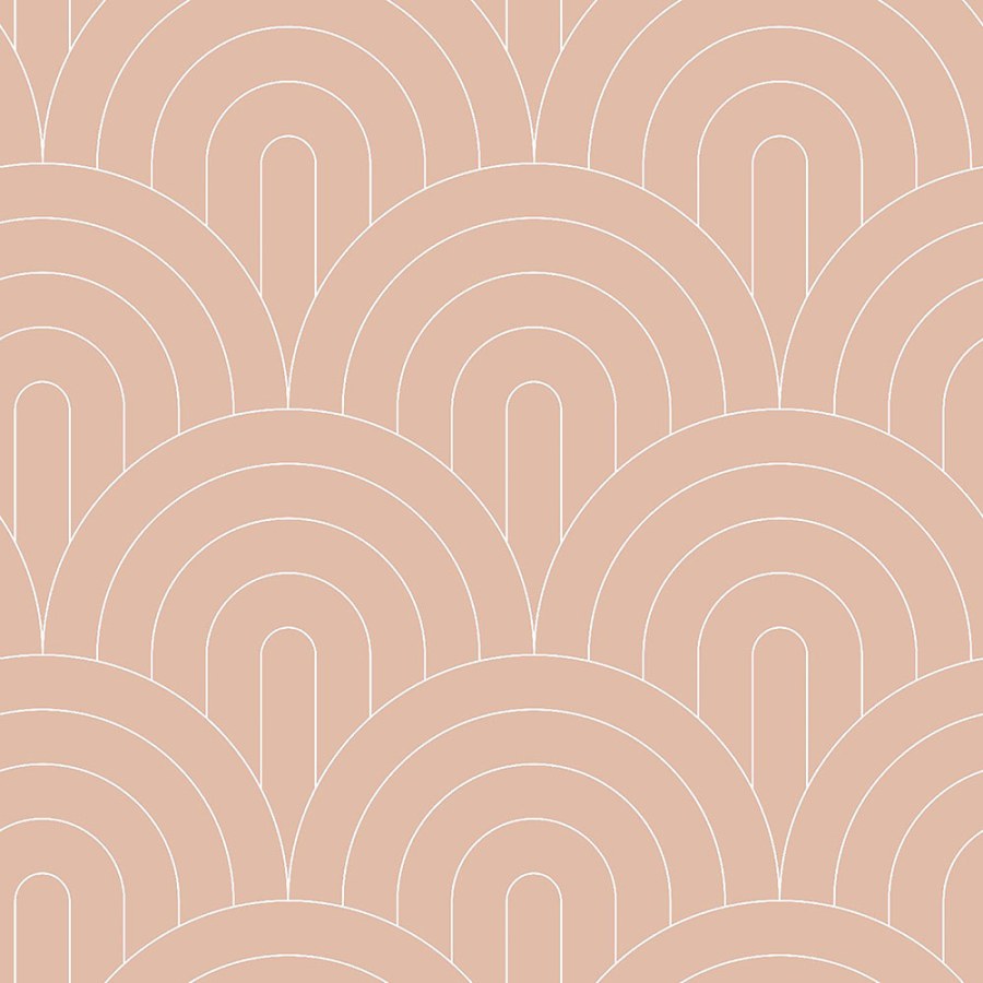 Esta Home - Bež flis tapeta, geometrijski lučni uzorak 139218, Art Deco, Esta Bež flis tapeta, geometrijski lučni uzorak 139218, Art Deco, Esta - Esta Home