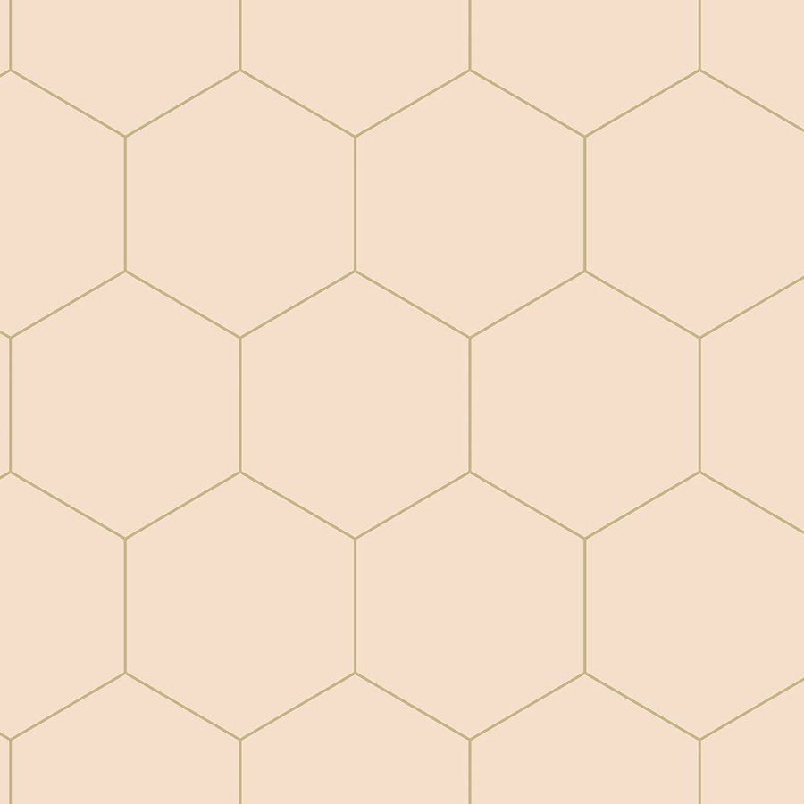 Esta Home - Bež flis tapeta, geometrijski uzorak heksagona 139226, Art Deco, Esta Bež flis tapeta, geometrijski uzorak heksagona 139226, Art Deco, Esta - Esta Home