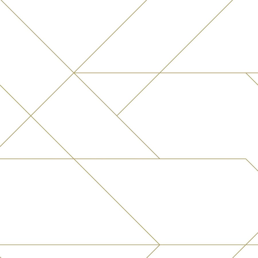 Bijela flis tapeta se zlatnim linijama 139143, Art Deco, Esta Bijela flis tapeta se zlatnim linijama 139143, Art Deco, Esta