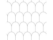 Bijela flis tapeta, geometrijski lučni uzorak 139140, Black & White, Esta