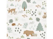 Dječja flis tapeta za zid Životinjice u šumi 139247, Forest Friends, Esta