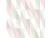 Geometrijska flis tapeta za zid, šareni trokuti 138919, Little Bandits, Esta