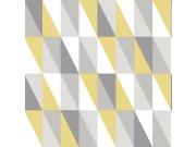 Geometrijska flis tapeta za zid, šareni trokuti 138921, Little Bandits, Esta