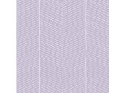 Geometrijska flis tapeta za zid, ljubičasta, 139451, Bloom, Esta Home