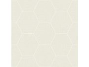 Geometrijska flis tapeta za zid, heksagoni 148749, Blush, Esta Home