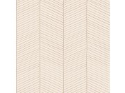 Geometrijska flis tapeta za zid, krem, 139565, Bloom, Esta Home