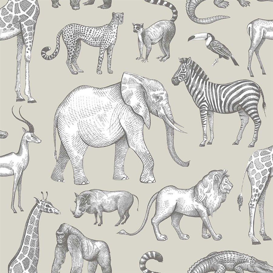 Mentol zelena flis tapeta Životinjice iz Afrike 139270, Forest Friends, Esta Mentol zelena flis tapeta Životinjice iz Afrike 139270, Forest Friends, Esta