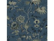 Esta Home - Plavo-zelena flis cvjetna tapeta za zid, 139315, Vintage Flowers, Esta Home Plavo-zelena flis cvjetna tapeta za zid, 139315, Vintage Flowers, Esta Home