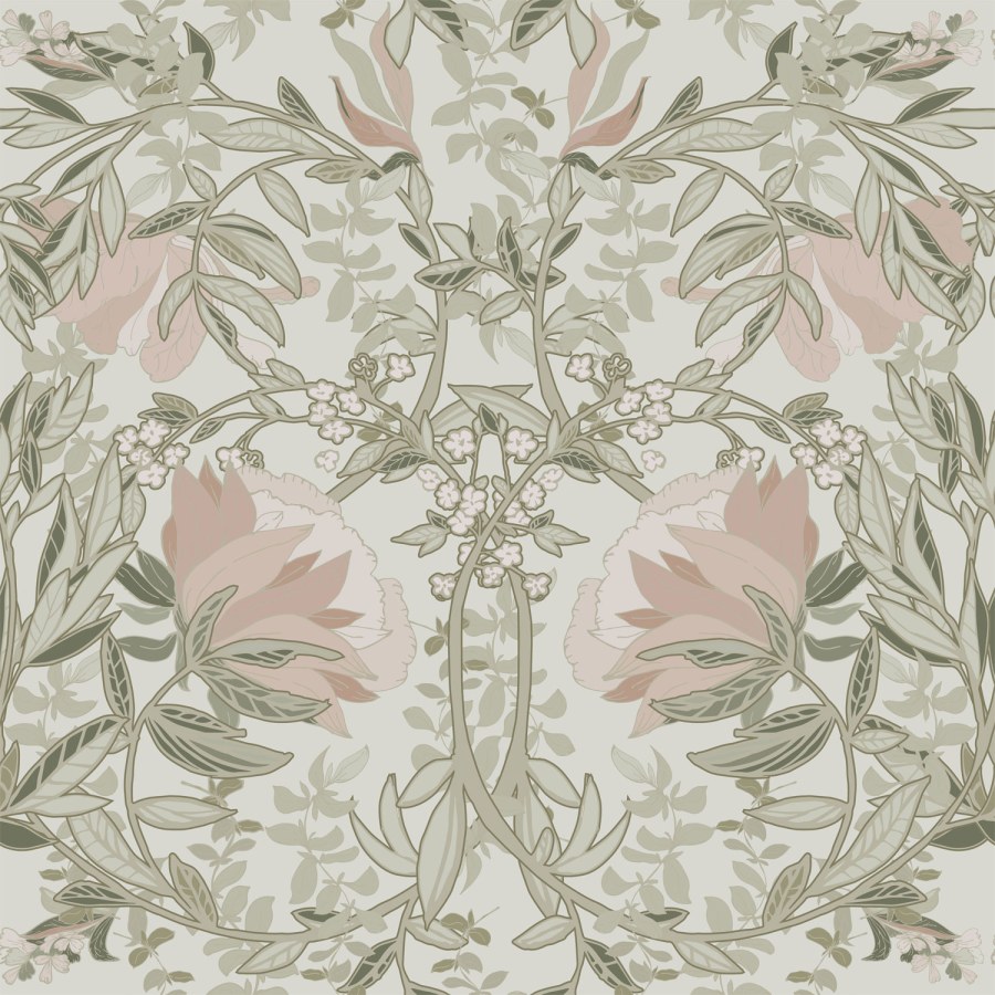Secesijska flis cvjetna tapeta za zid, 139418, Vintage Flowers, Esta Home