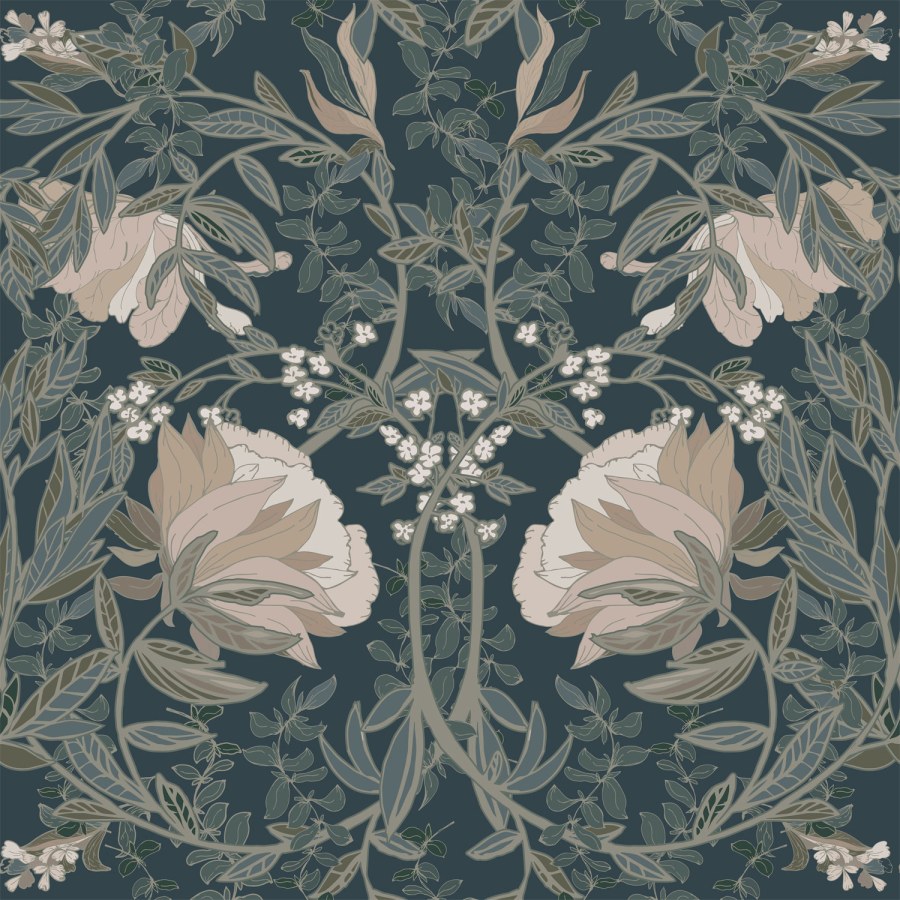 Esta Home - Secesijska flis cvjetna tapeta za zid, 139421, Vintage Flowers, Esta Home Secesijska flis cvjetna tapeta za zid, 139421, Vintage Flowers, Esta Home - Esta Home