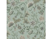 Sivo-plava flis cvjetna tapeta za zid, 139413, Vintage Flowers, Esta Home