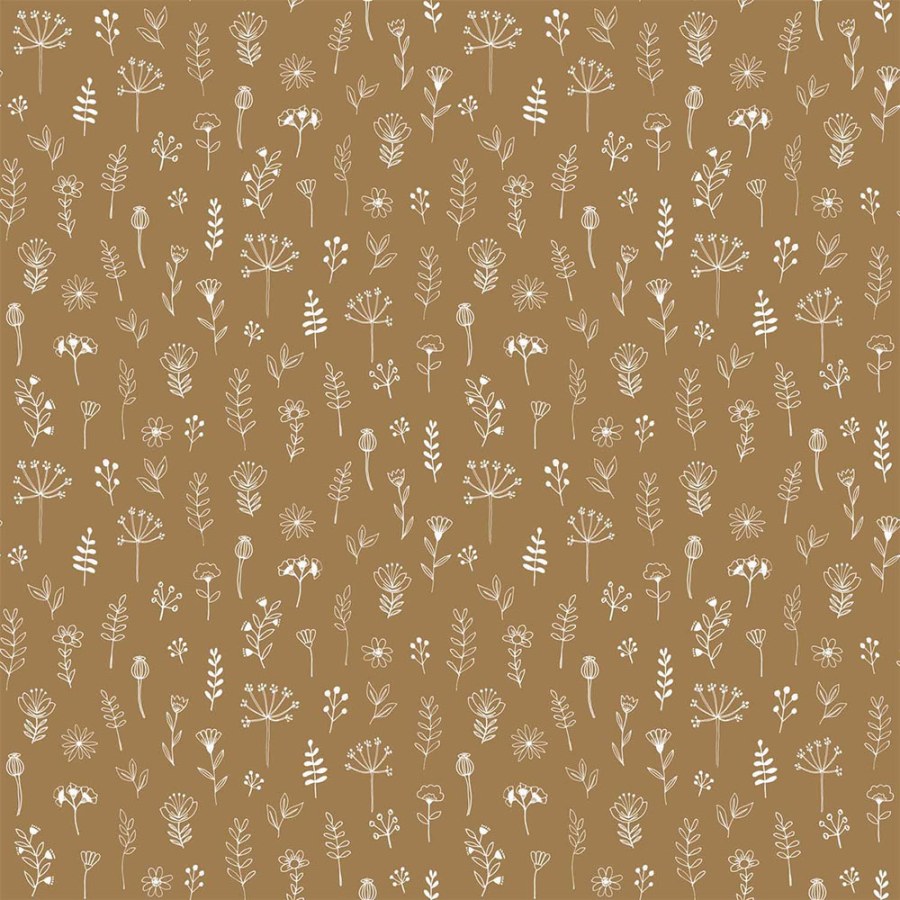 Esta Home - Tamno oker flis tapeta za zid, biljke, cvijeće 139281, Forest Friends, Esta Tamno oker flis tapeta za zid, biljke, cvijeće 139281, Forest Friends, Esta - Esta Home