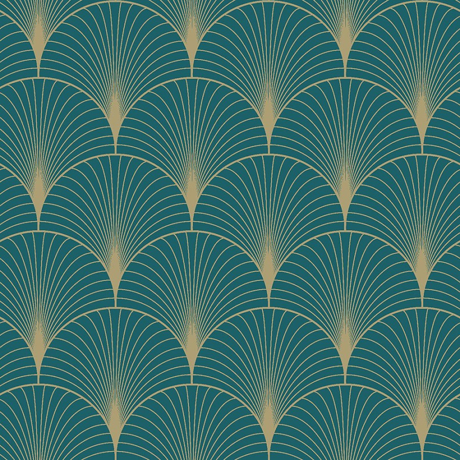 Tamnotirkizna geometrijska flis tapeta 139230, Art Deco, Esta Tamnotirkizna geometrijska flis tapeta 139230, Art Deco, Esta