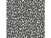 Flis crno-bijela tapeta - imitacija leopardove kože 136810, Paradise, Esta Home