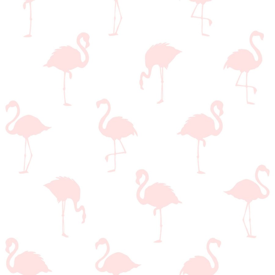Flis tapeta bijela s ružičastim flamingosima 138918, Little Bandits, Esta Flis tapeta bijela s ružičastim flamingosima 138918, Little Bandits, Esta