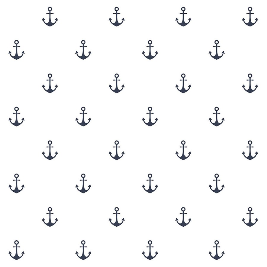 Esta Home - Flis tapeta bijela, plava sidra 138965, Regatta Crew, Esta Home Flis tapeta bijela, plava sidra 138965, Regatta Crew, Esta Home - Esta Home