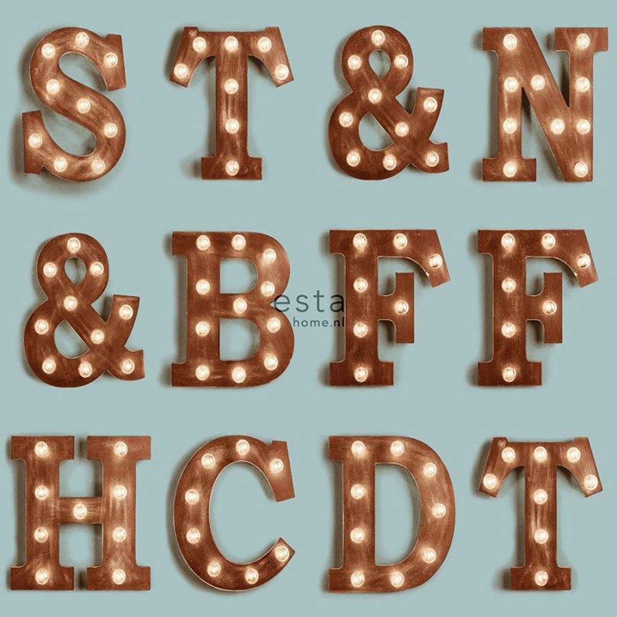 Flis tapeta za zid 138851, Slova, Neony, FAB, Esta