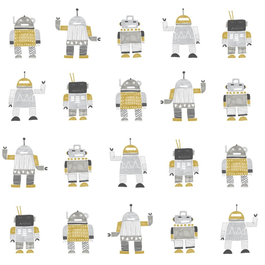 Flis tapeta za zid dječja, Roboti 138940, Little Bandits, Esta Flis tapeta za zid dječja, Roboti 138940, Little Bandits, Esta